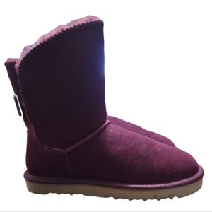 Style & Co's Teenyy Genuine Suede Boots Wine Size 8